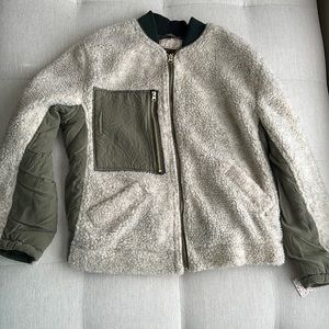 COPY - Free People Women’s Shearling Color Block Jacket - Small